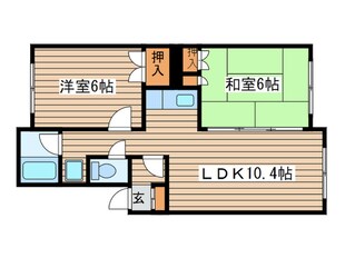 コ－ポはるかの物件間取画像